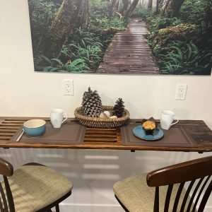 CC-01-13 - Club Car unique breakfast bar, crafted from an antique boat swim grid