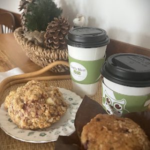 CC-02-13 - Club Car hot drinks bar featuring coffee and an assortment of teas with fresh cream in the fridge or hop up to the Owl's Nest for fresh scones or muffins